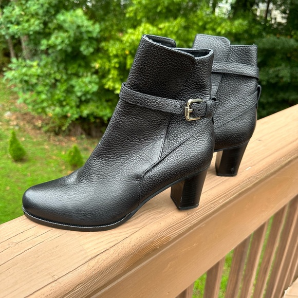 L.K. Bennett Dionne Leather Ankle Boot Black Womens - Picture 5 of 16